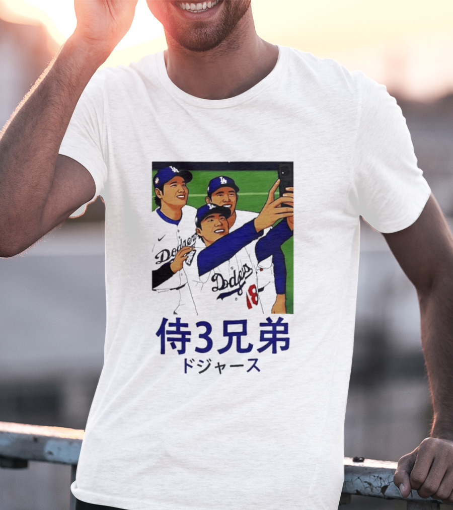 Ohtani Yamamoto Sasaki Dodgers Samurai 3 Brothers T-Shirt
