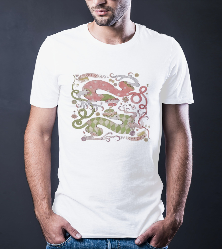 Sierra Ferrell Pair Of Dice Cream Dripping Surreal Art Deco T-Shirt