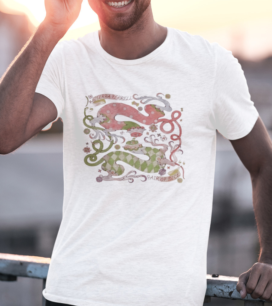 Sierra Ferrell Pair Of Dice Cream Dripping Surreal Art Deco T-Shirt