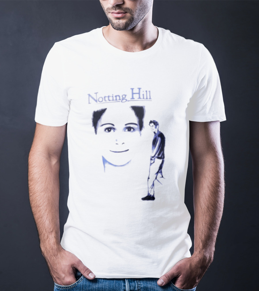 Notting Hill Tom Bateman Blue Art Conceptual T-Shirt