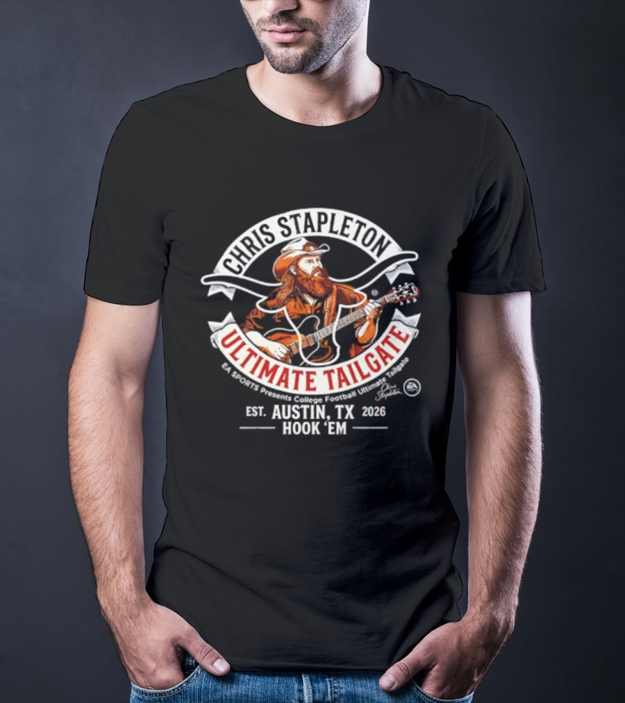 Chris Stapleton Ultimate Tailgate Austin Texas 2026 Hook 'Em T-Shirt