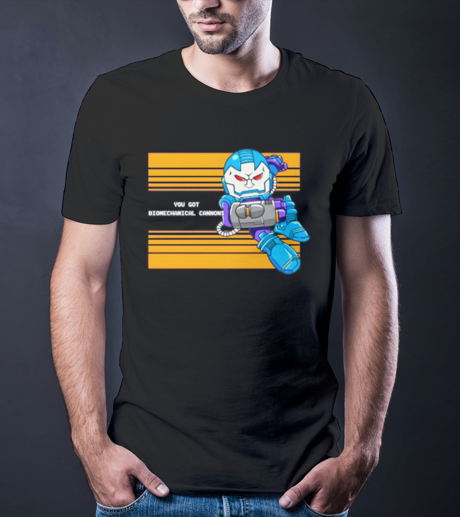 Apocalypse Marvel Cartoon Biomechanical Cannons T-Shirt