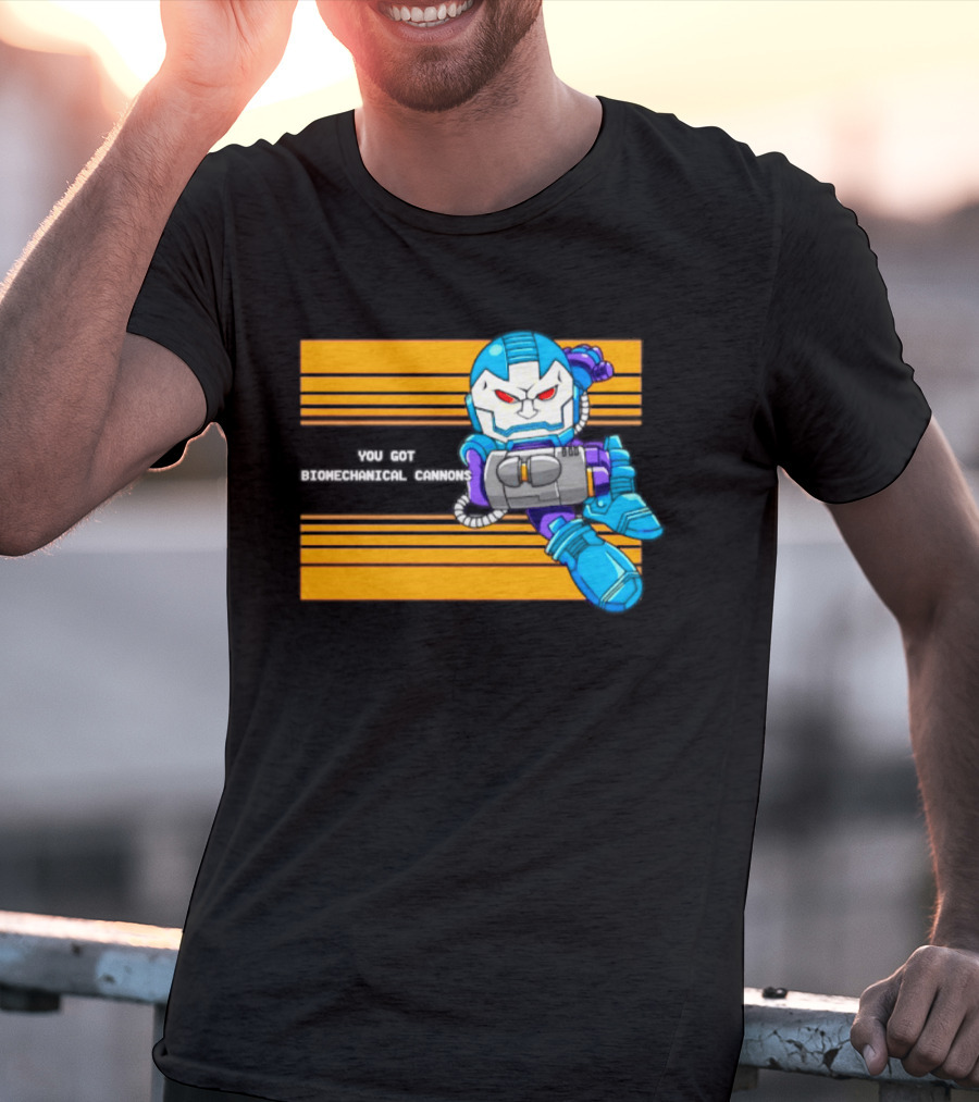 Apocalypse Marvel Cartoon Biomechanical Cannons T-Shirt