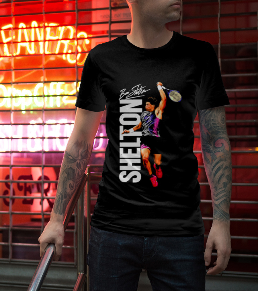 Ben Shelton Tennis Player Signature Art 2026 T-Shirt