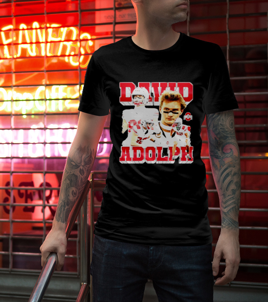 David Adolph 82 Ohio State Buckeyes NCAA Player Highlights T-Shirt