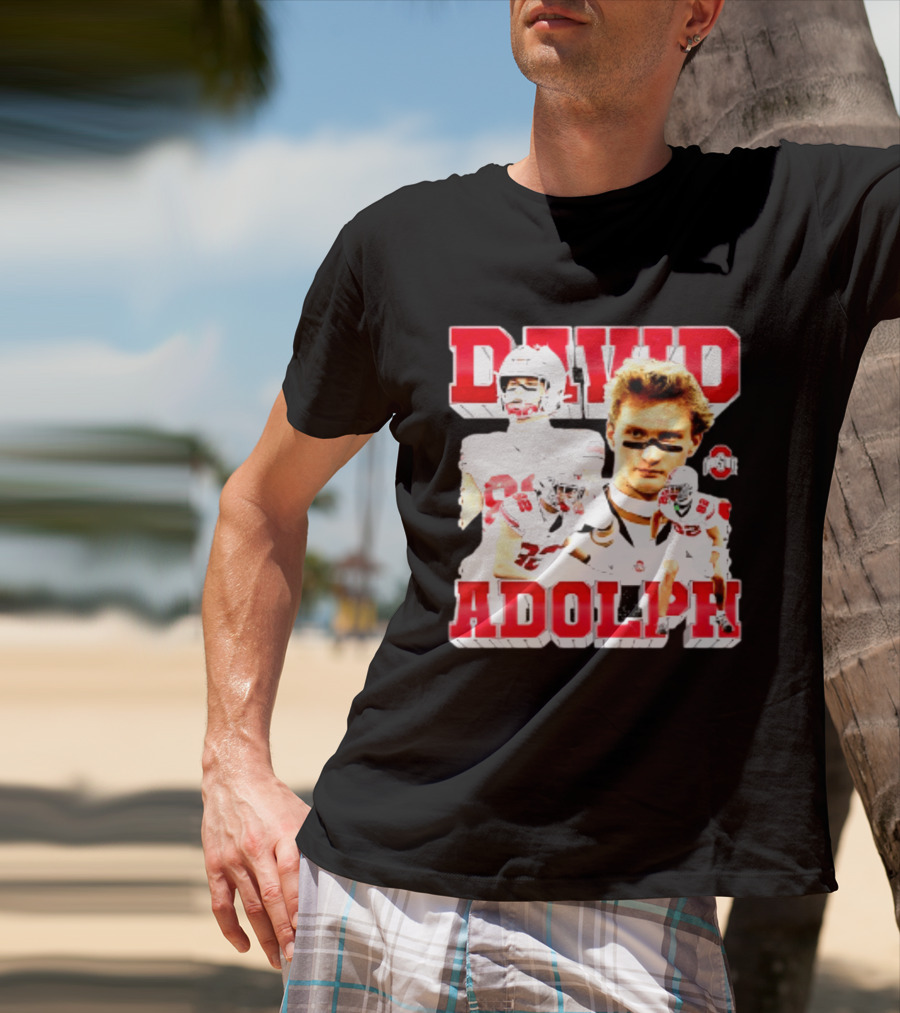 David Adolph 82 Ohio State Buckeyes NCAA Player Highlights T-Shirt