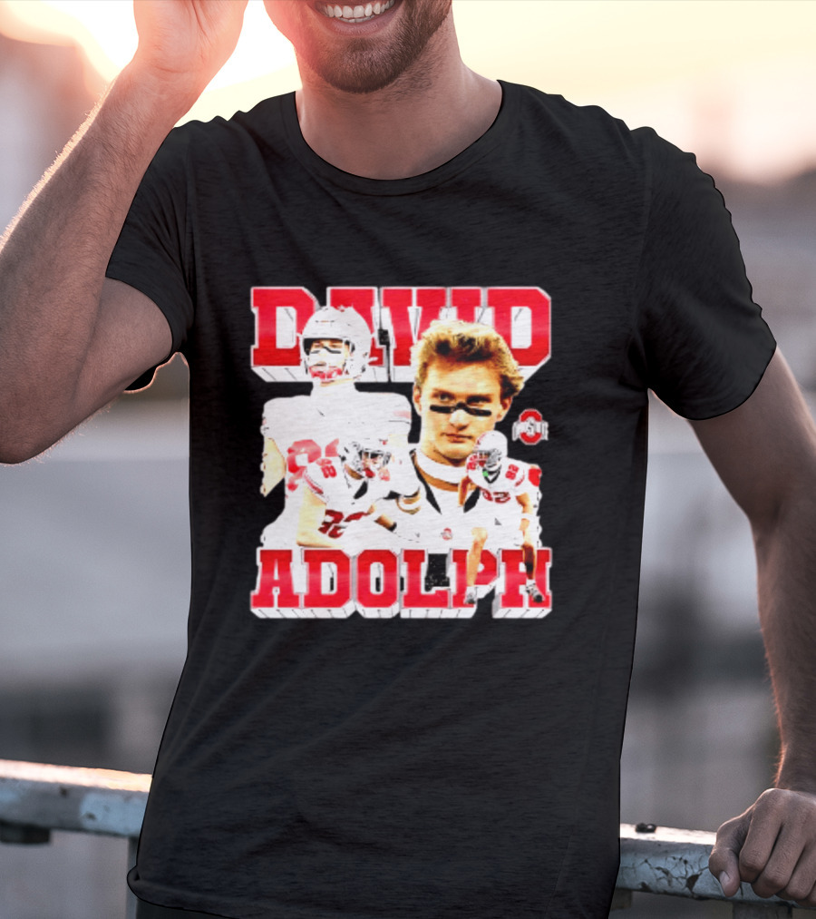 David Adolph 82 Ohio State Buckeyes NCAA Player Highlights T-Shirt