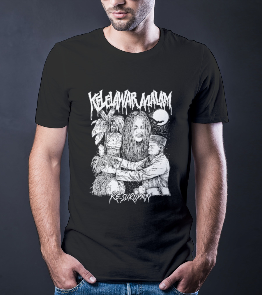 Kelelawar Malam Kesurupan Indonesian Metal Band T-Shirt