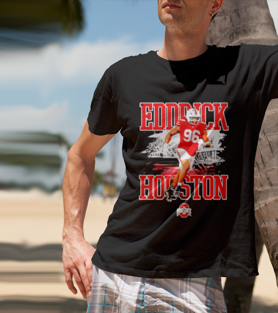 Eddrick Houston 96 Ohio State Buckeyes NCAA Football Player T-Shirt