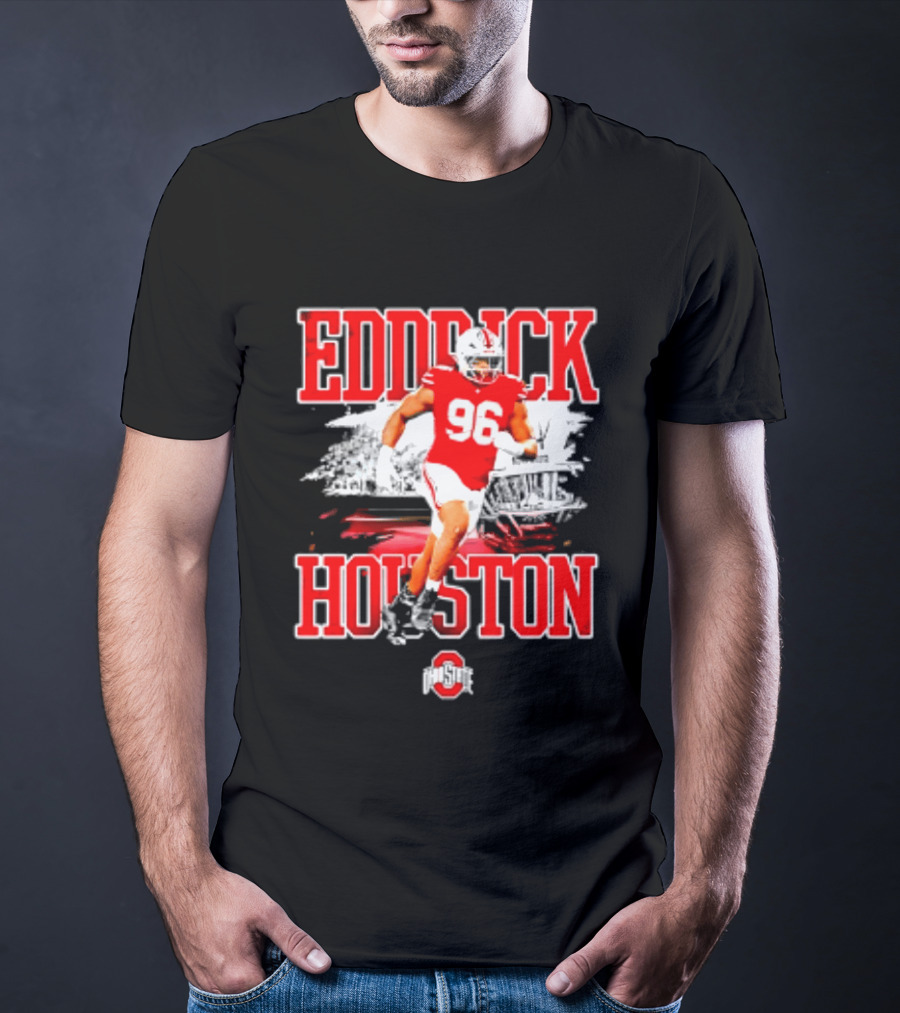 Eddrick Houston 96 Ohio State Buckeyes NCAA Football Player T-Shirt
