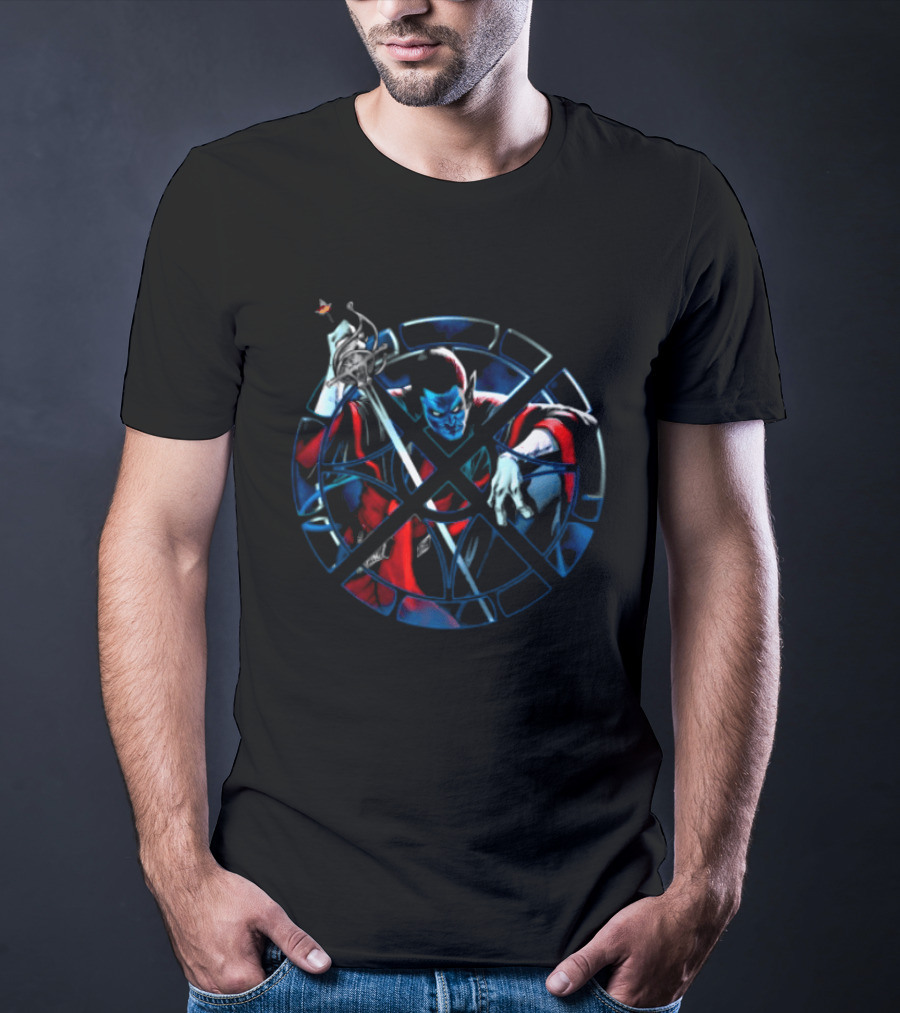 Vzn Shop Nightcrawler X Men Heroic Blue And Red Adventure T-Shirt