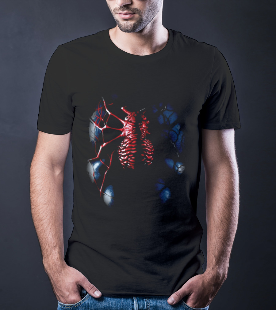 Vzn Shop Spiderman Venom Symbiote Ribcage Webbing T-Shirt