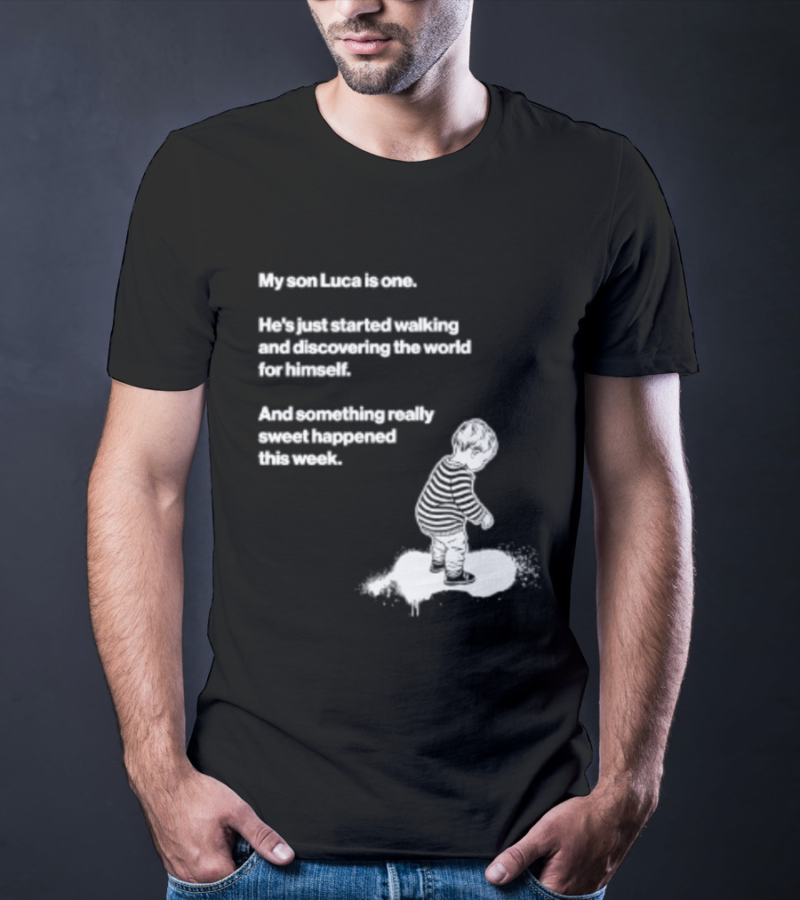 Luca Is One First Steps Adventure Exploring The World T-Shirt