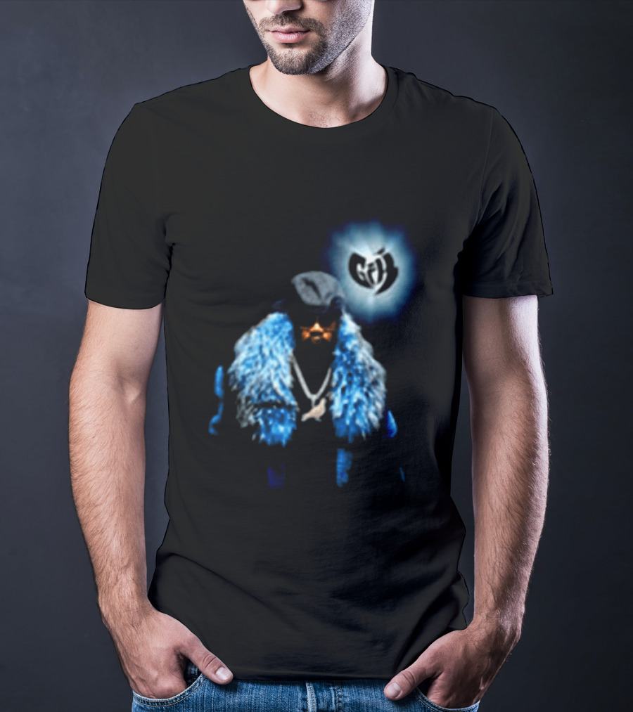 Staple Pigeon Store Staple X Ghostface Killah Collaboration With Wu Tang Clan Influence And Iconic Blue Fur Coat T-Shirt