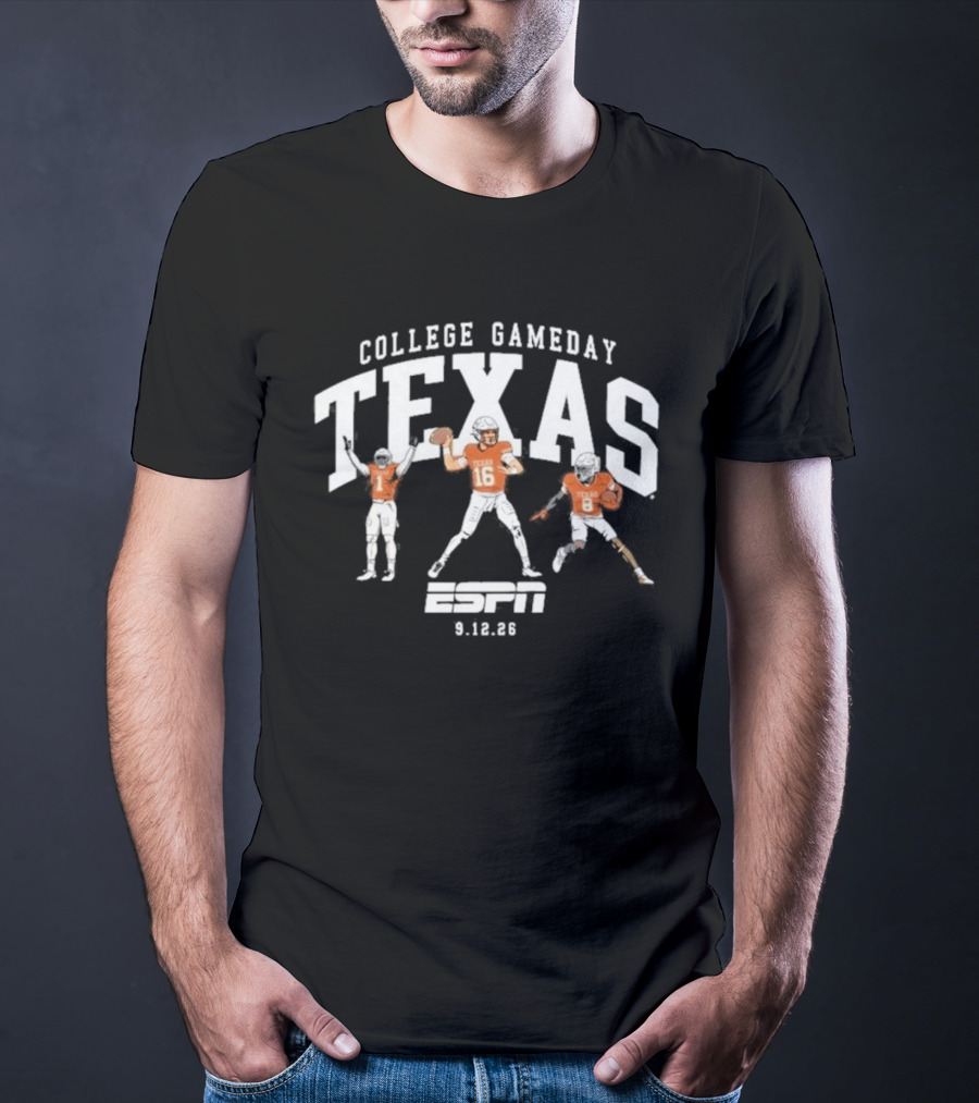 Texas College Gameday September 12 ESPN Football 2026 T-Shirt