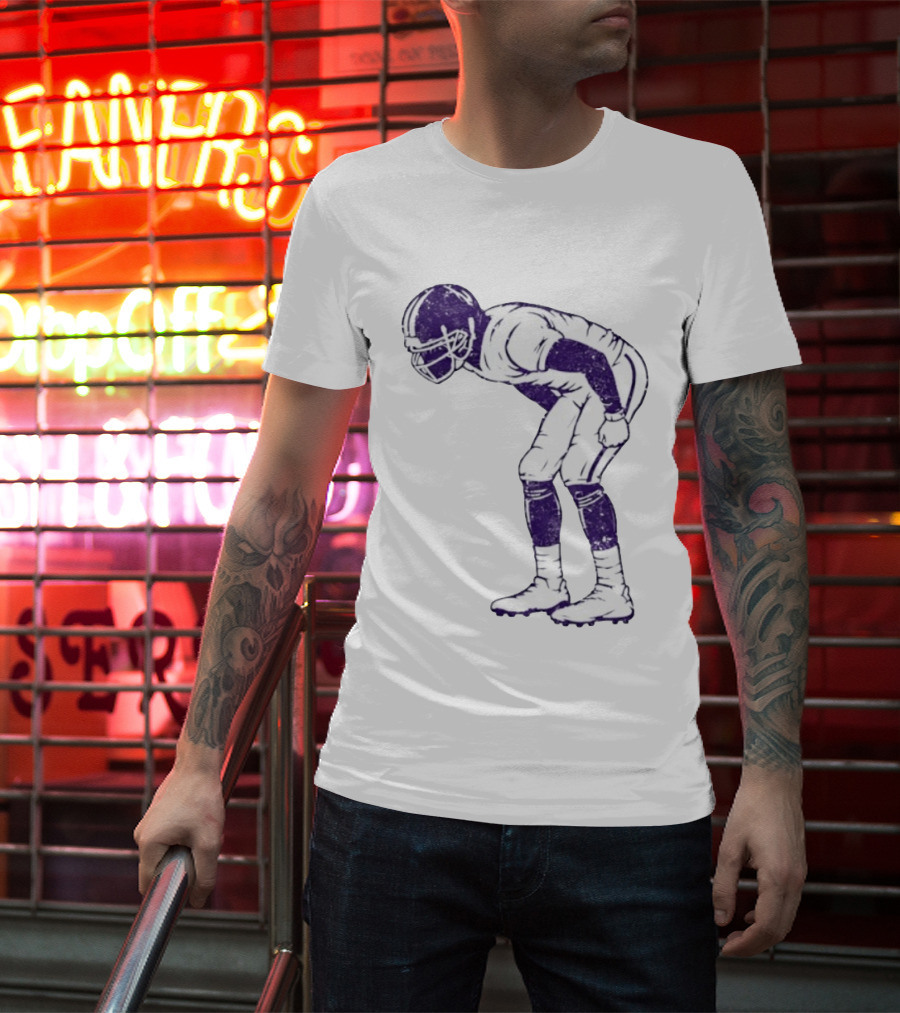 Warren Moon Minnesota Vikings Football Player Vintage Pose T-Shirt