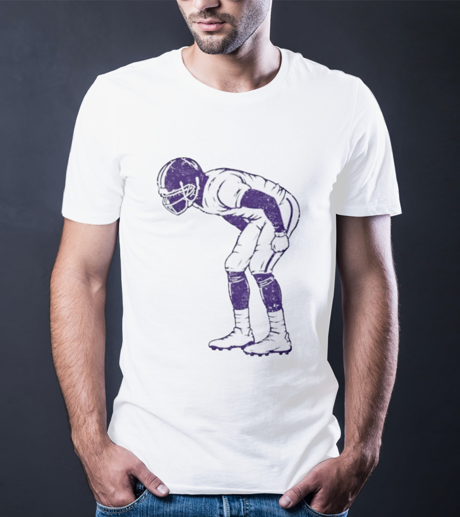 Warren Moon Minnesota Vikings Football Player Vintage Pose T-Shirt