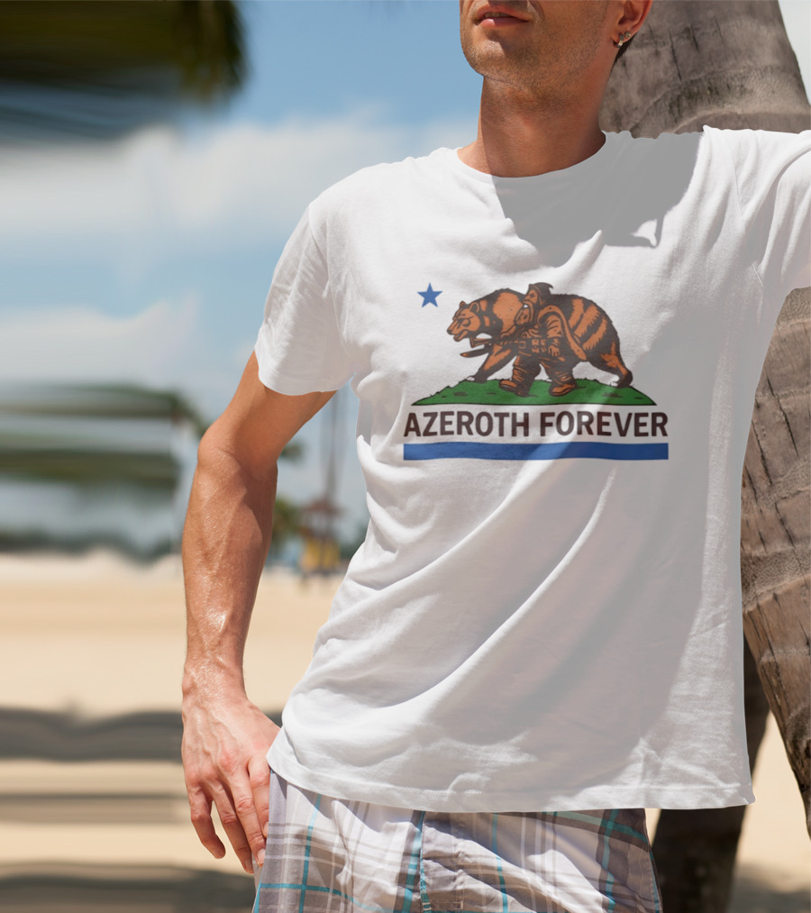 Azeroth Forever Smokey Bear Parody Walking Wilderness Hero T-Shirt
