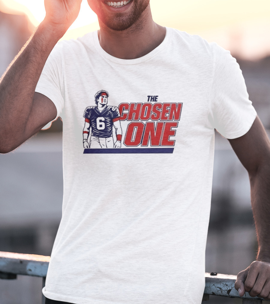 Chosen One Football Jersey Number 6 Athlete T-Shirt