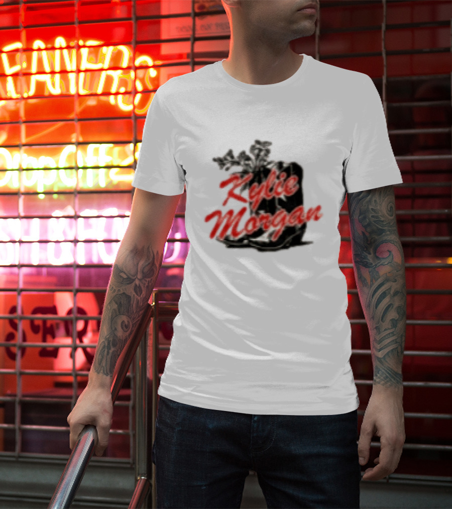 Kylie Morgan 1 800 Dump Him Boots Roses T-Shirt