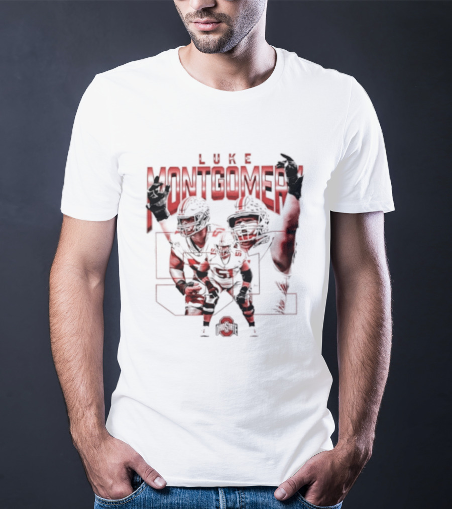 Luke Montgomery Ohio State Buckeyes 51 NCAA Football T-Shirt