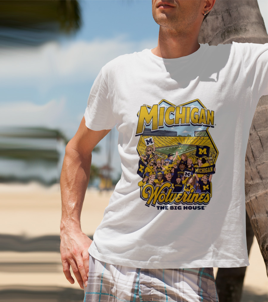 Michigan Wolverines The Big House 2026 Celebration Stadium Fans T-Shirt