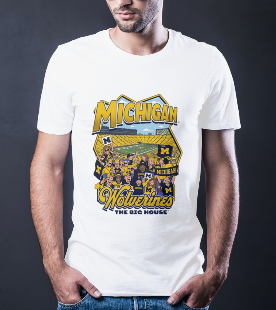 Michigan Wolverines The Big House 2026 Celebration Stadium Fans T-Shirt