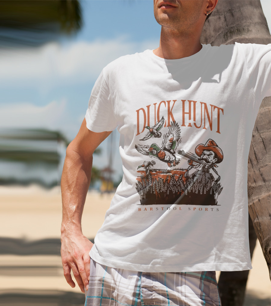 Duck Hunt Cowboy Oklahoma Cowboys Oregon Ducks Barstool Sports T-Shirt