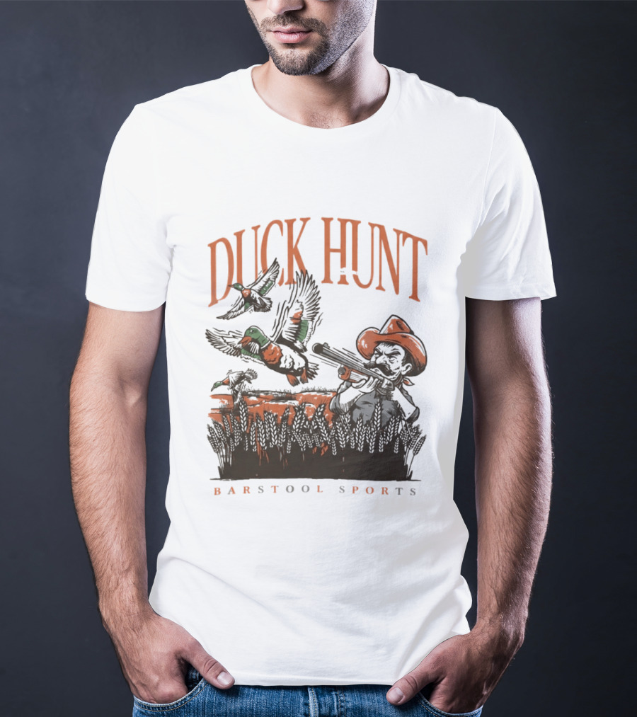 Duck Hunt Cowboy Oklahoma Cowboys Oregon Ducks Barstool Sports T-Shirt