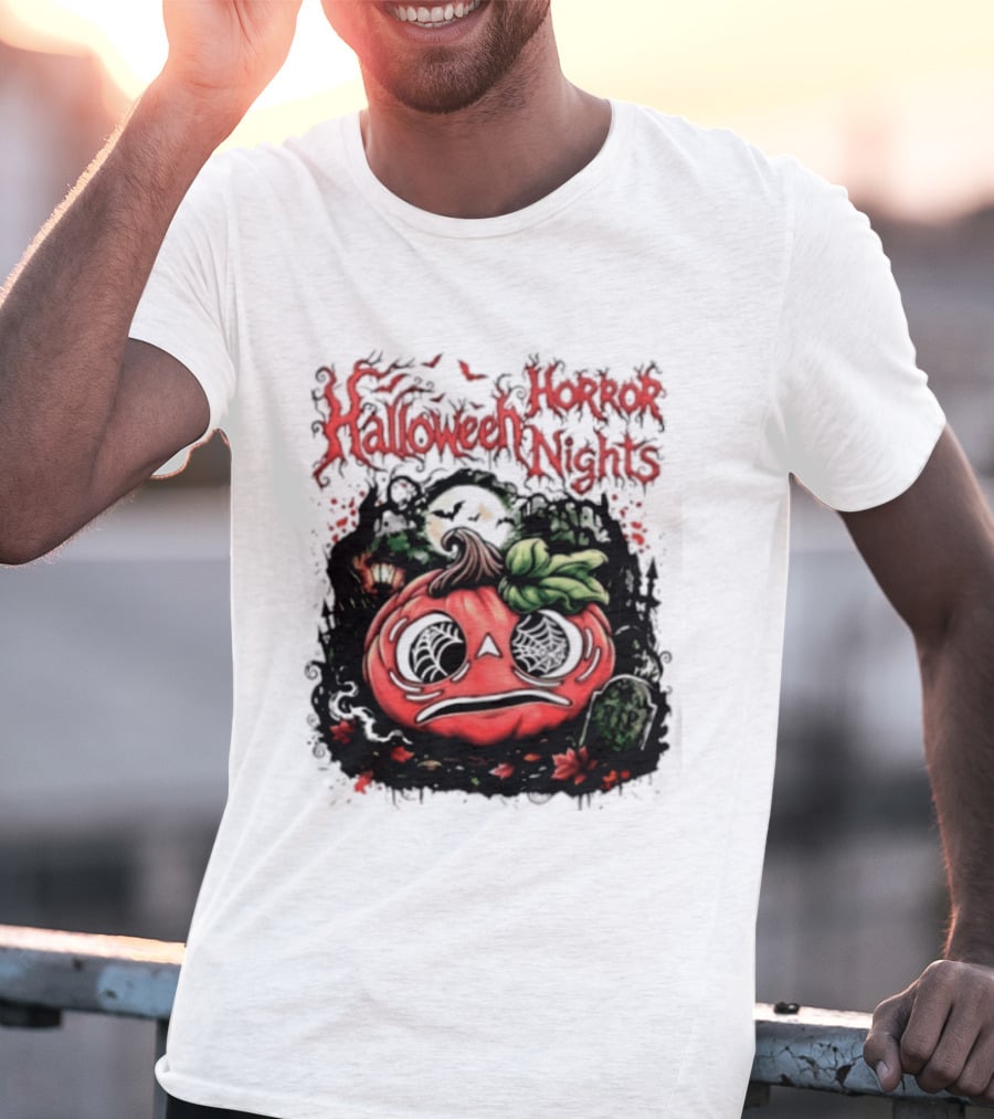Halloween Horror Nights Pumpkin RIP Spooky T-Shirt