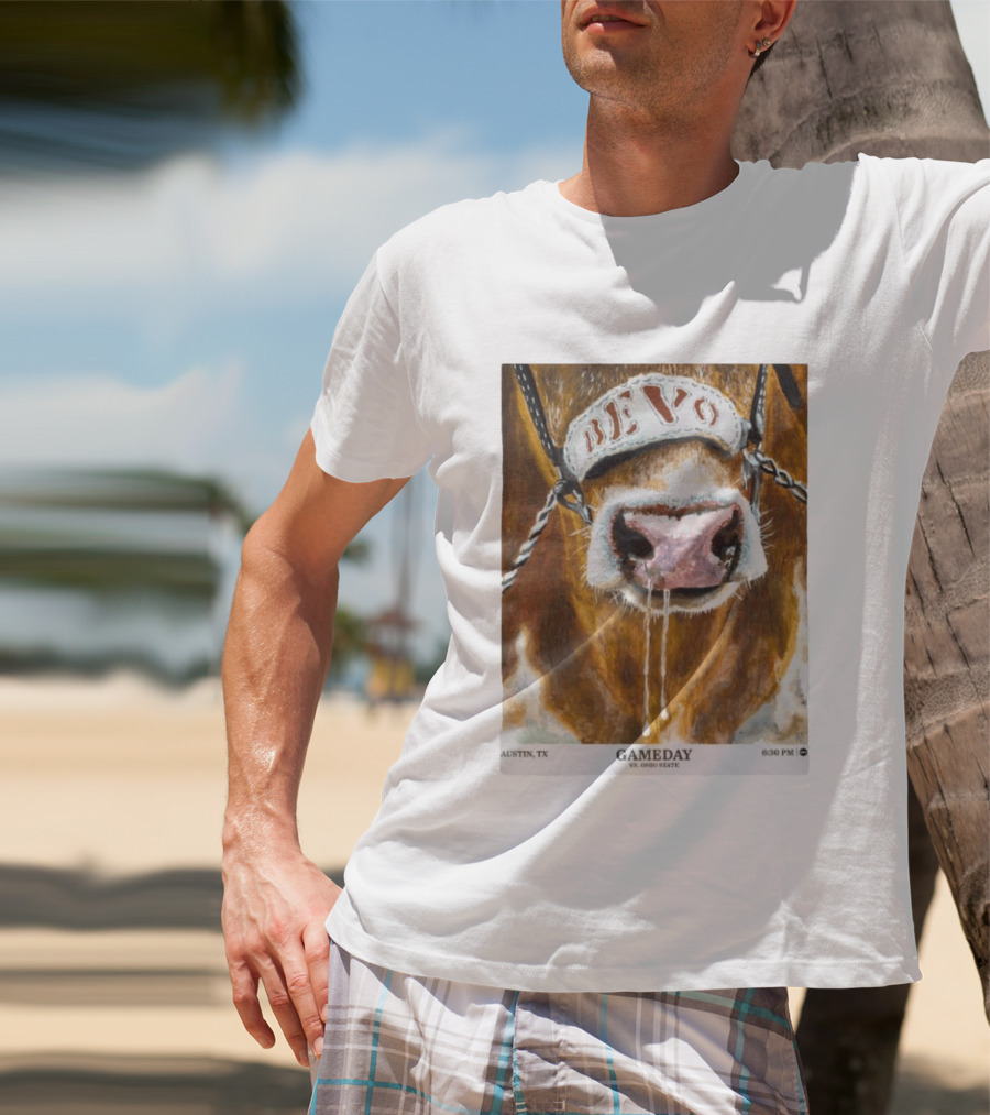 Texas Longhorns Bevo Vs Ohio State Austin TX Gameday 6:30 PM 2026 T-Shirt