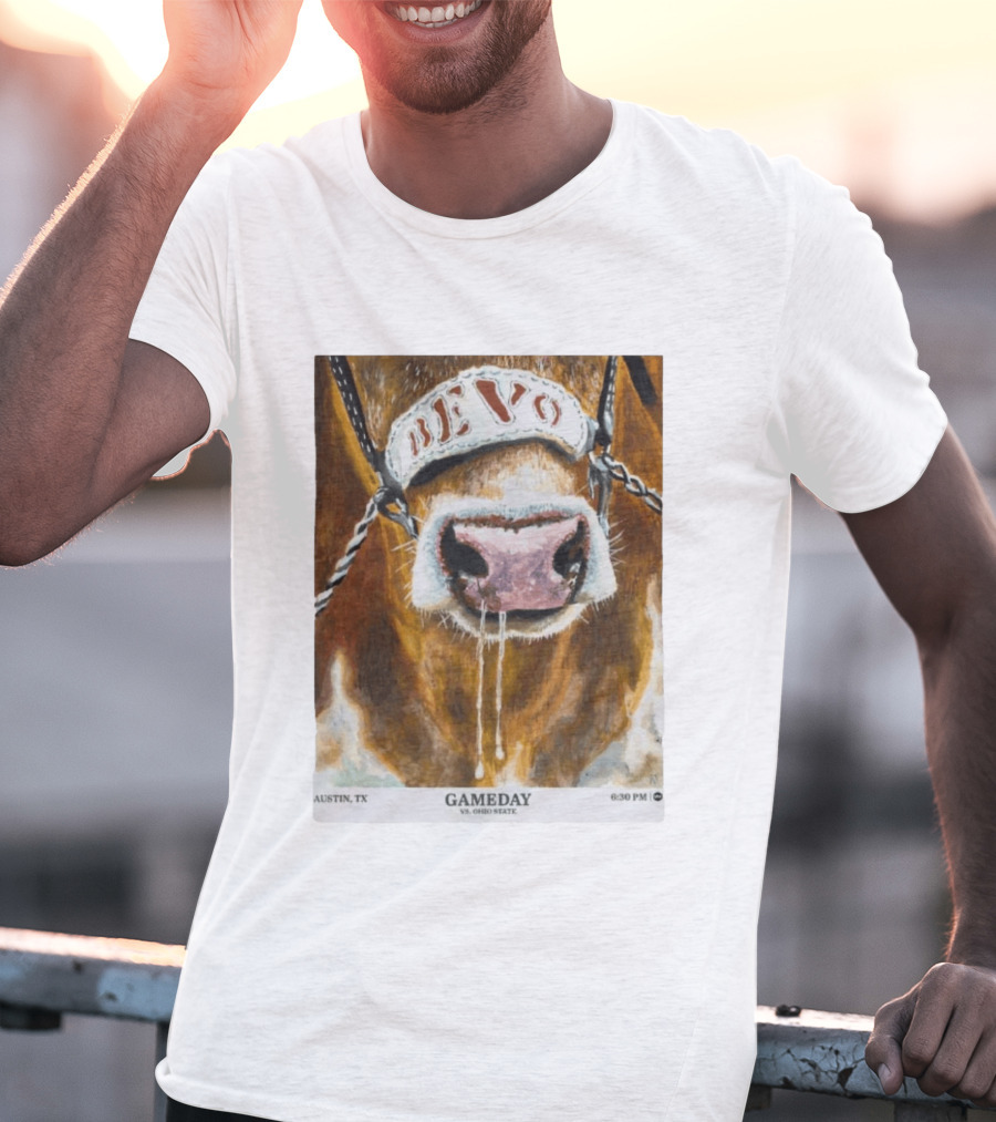 Texas Longhorns Bevo Vs Ohio State Austin TX Gameday 6:30 PM 2026 T-Shirt