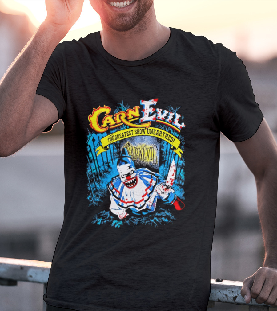 CarnEvil The Greatest Show Unearthed Creepy Clown Horror T-Shirt