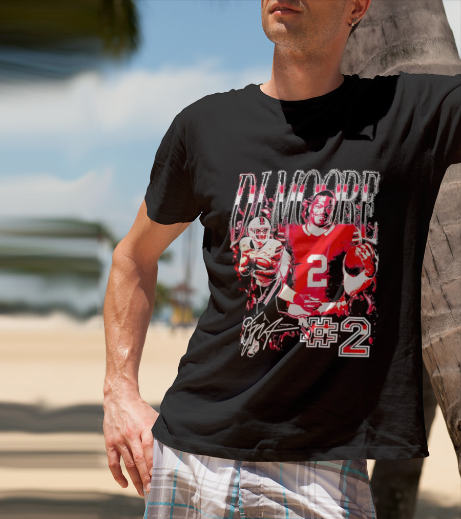 D. J. Moore #2 Buffalo Bills Football Player T-Shirt