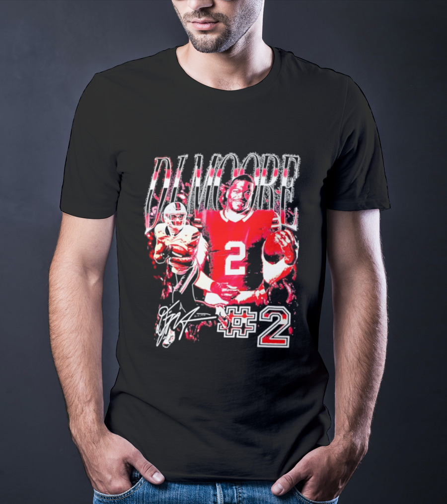 D. J. Moore #2 Buffalo Bills Football Player T-Shirt