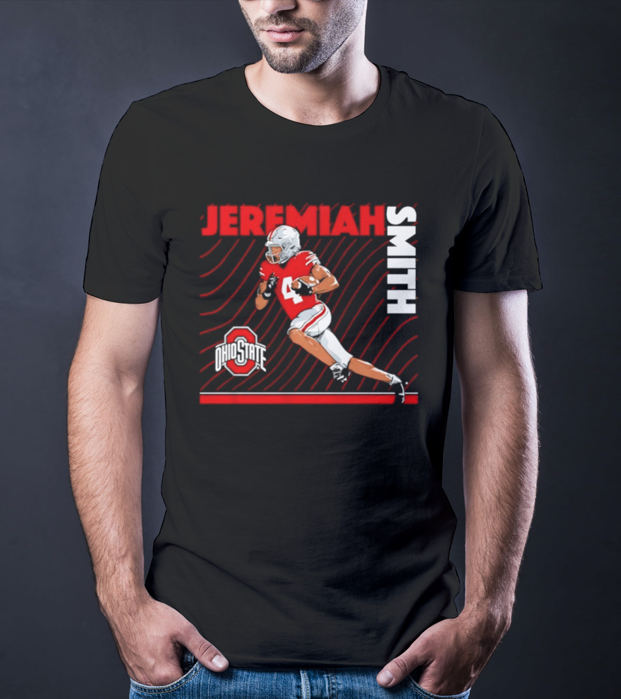 Jeremiah Smith Ohio State Buckeyes Neon Nights NCAA Football T-Shirt