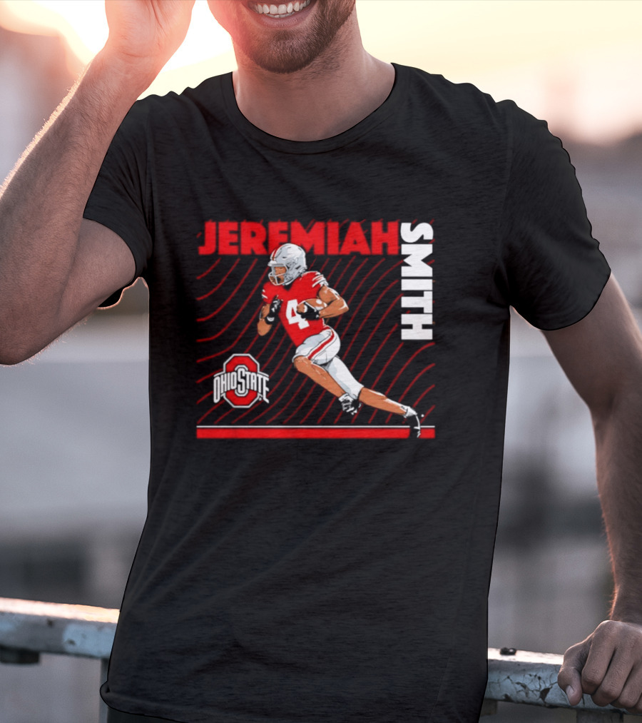 Jeremiah Smith Ohio State Buckeyes Neon Nights NCAA Football T-Shirt