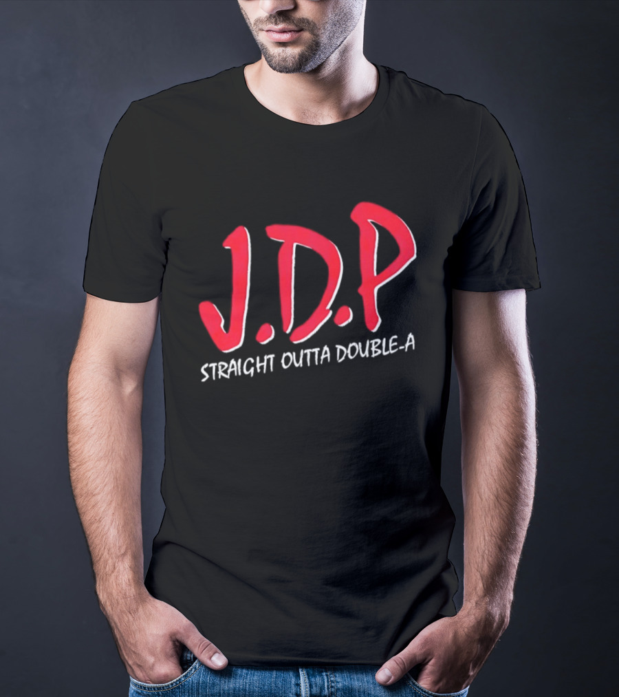 Josue De Paula JDP Straight Outta Double A Los Angeles Dodgers T-Shirt