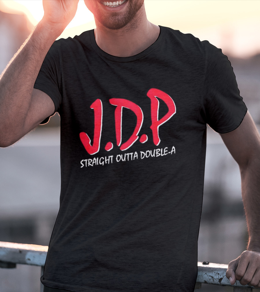 Josue De Paula JDP Straight Outta Double A Los Angeles Dodgers T-Shirt