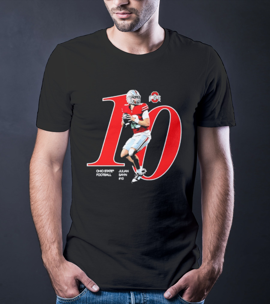Ohio State Buckeyes Julian Sayin NCAA Football Player Number 10 T-Shirt
