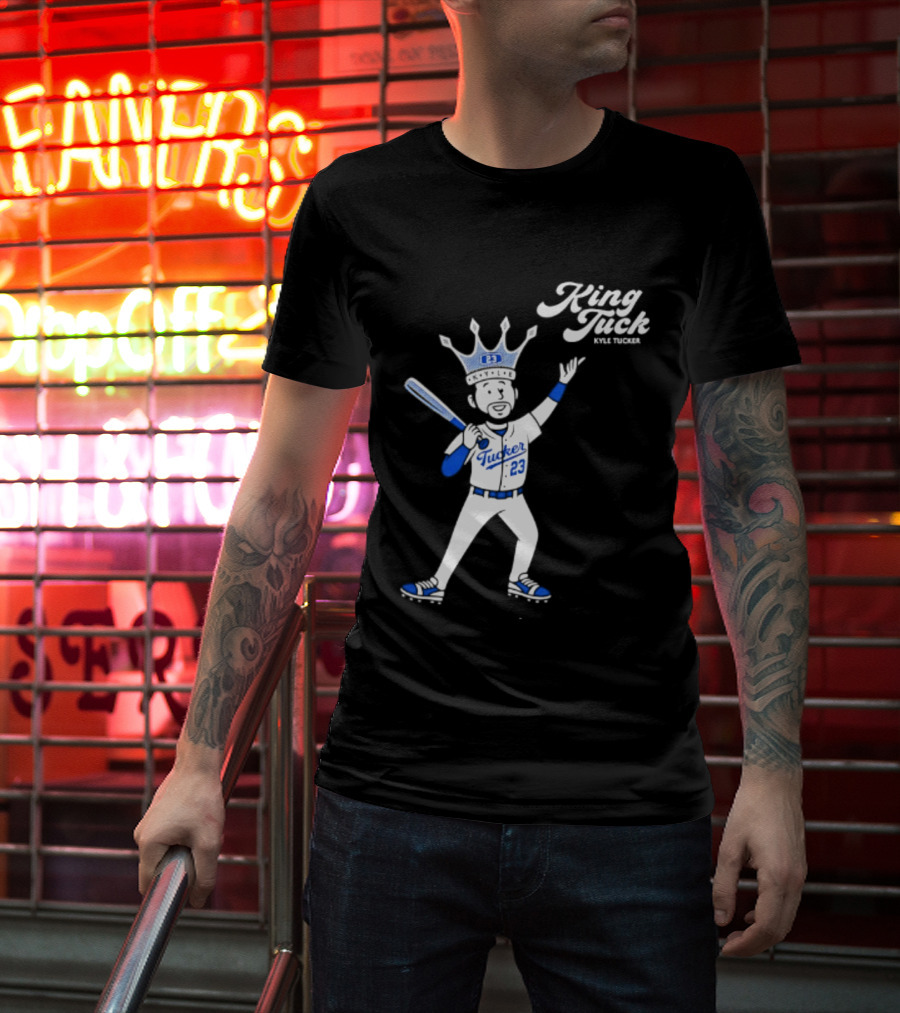 King Tuck Kyle Tucker 23 Baseball Crown And Bat T-Shirt