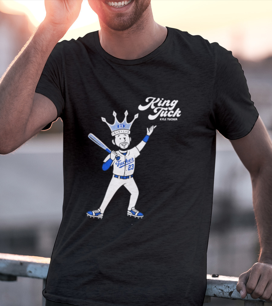 King Tuck Kyle Tucker 23 Baseball Crown And Bat T-Shirt