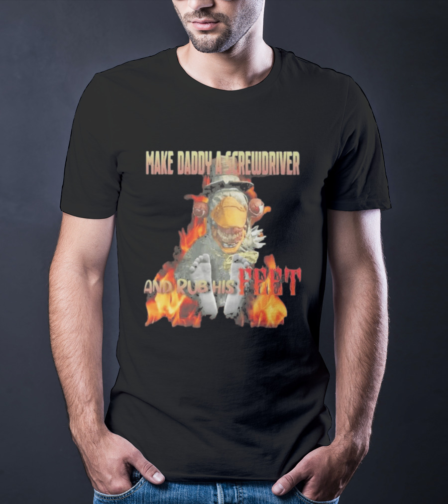 Dr Futterman Outlast Trials Make Daddy A Screwdriver And Rub His Feet Flaming Creature T-Shirt