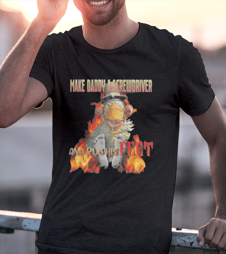 Dr Futterman Outlast Trials Make Daddy A Screwdriver And Rub His Feet Flaming Creature T-Shirt