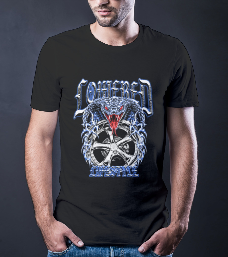 Lohered Lifestyle Snake And Wheel Vintage Streetwear T-Shirt