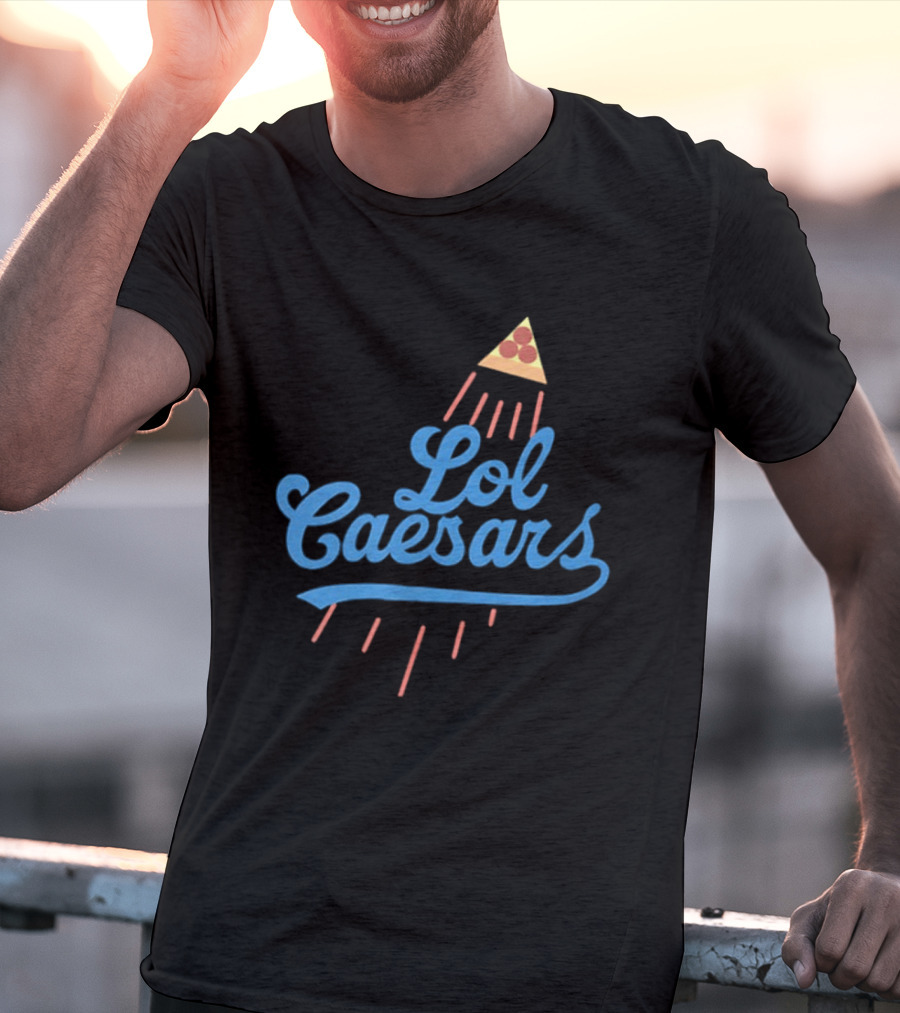 Lol Caesars Established 1969 Pizza 2 Sided T-Shirt