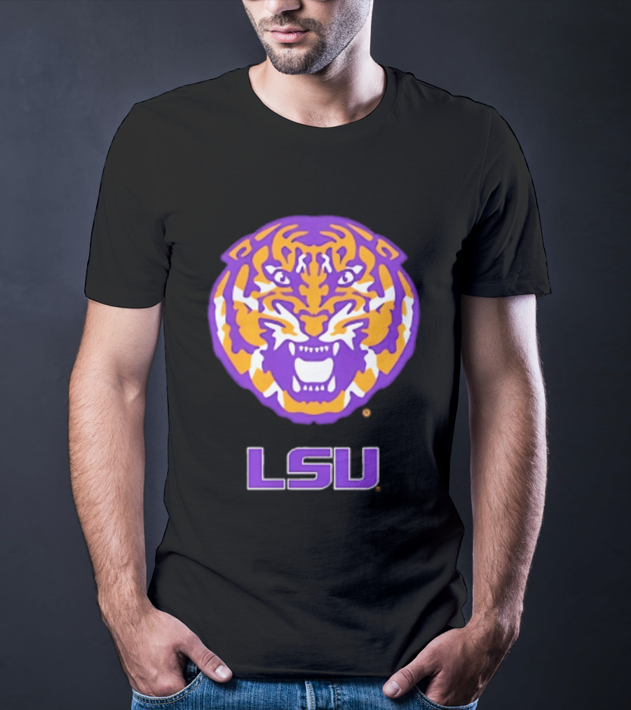 LSU Tigers NCAA Football Tiger Head T-Shirt