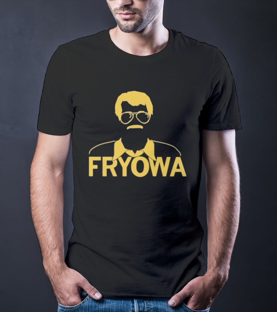 FRYOWA Yellow Mustache Glasses Black Snug Small T-Shirt