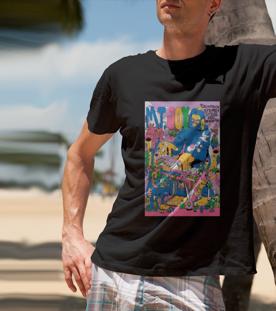 MT. Joy Toronto September 12 2026 RBC Amphitheatre Concert With Colorful Fantasy Creature T-Shirt