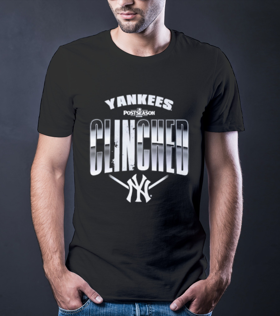 Yankees Clinched 2026 Postseason Locker Room T-Shirt